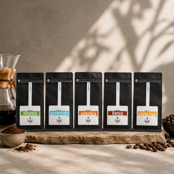 Dünya Kahvesi Tanışma Paketi, Öğütülmüş Filtre Kahve (5*250 gram)